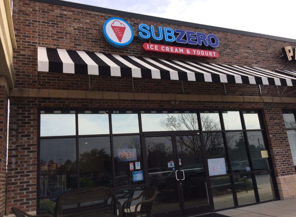 Sub Zero Ice Cream restaurant