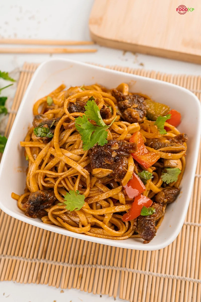Homemade Pork Lo Mein