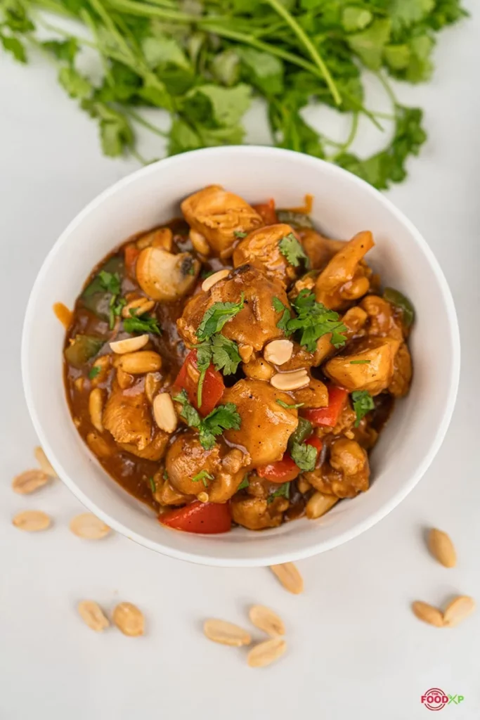 Kung Poa Chicken Served