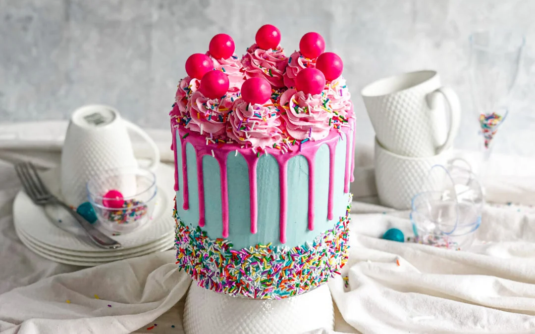 Bubblegum cake