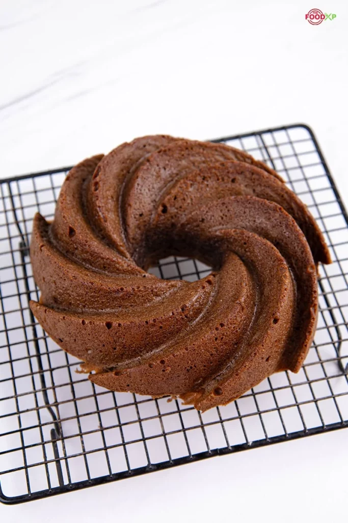 Gingerbread Bundt Cake Served