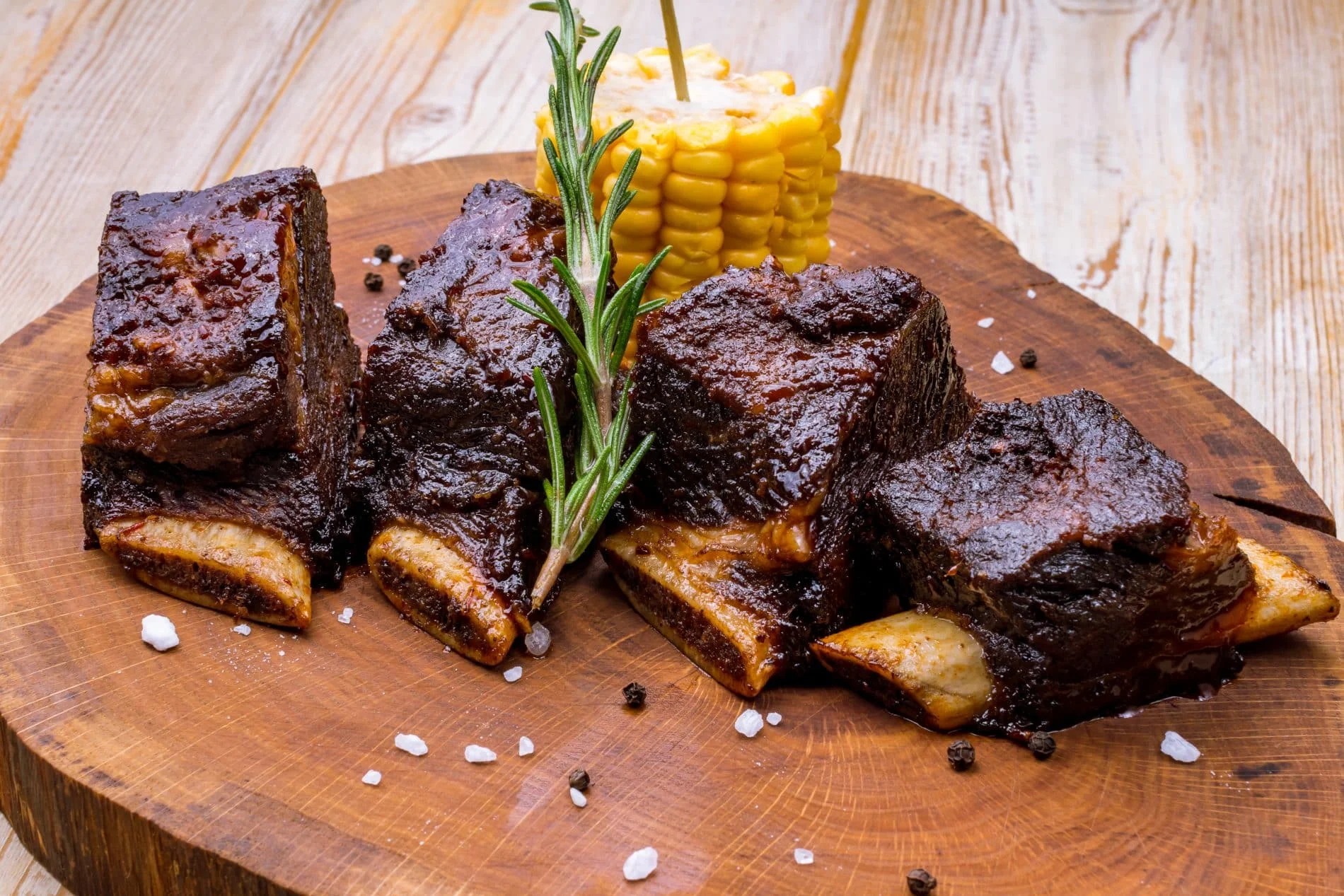 beef short ribs served on a plate