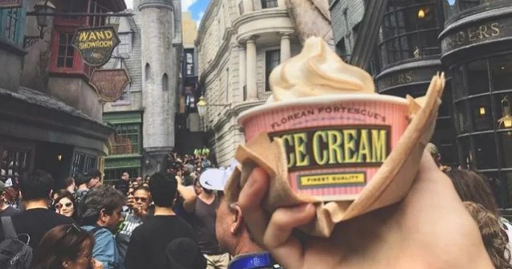 Butterbeer Ice Cream at the Wizarding World of Harry Potter