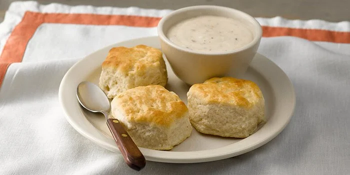 Cracker Barrel's biscuits with a dip