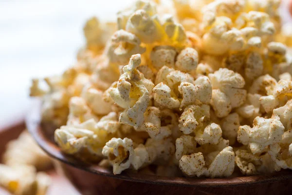 A bowl full of crunchy movie popcorn