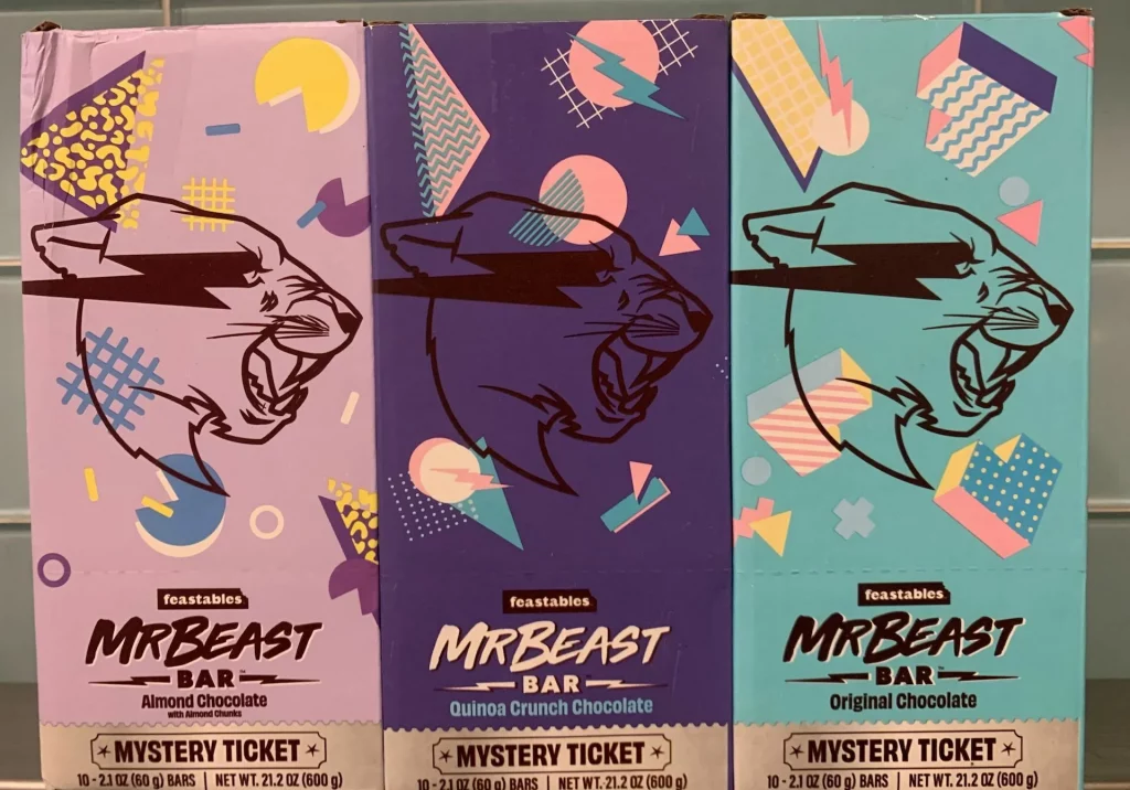 MrBeast Chocolate Bar Flavors