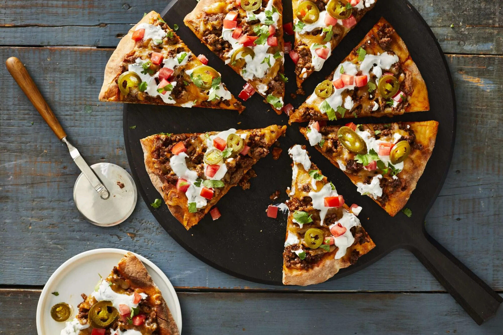 Copycat taco pizza at home