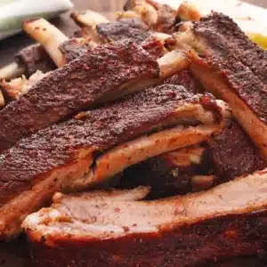 Close Up Look Of Baby Back Ribs
