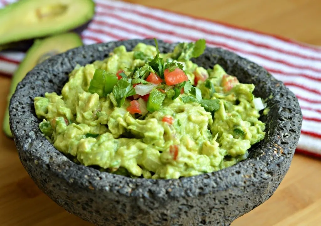 Guacamole Served In Marble Bowl