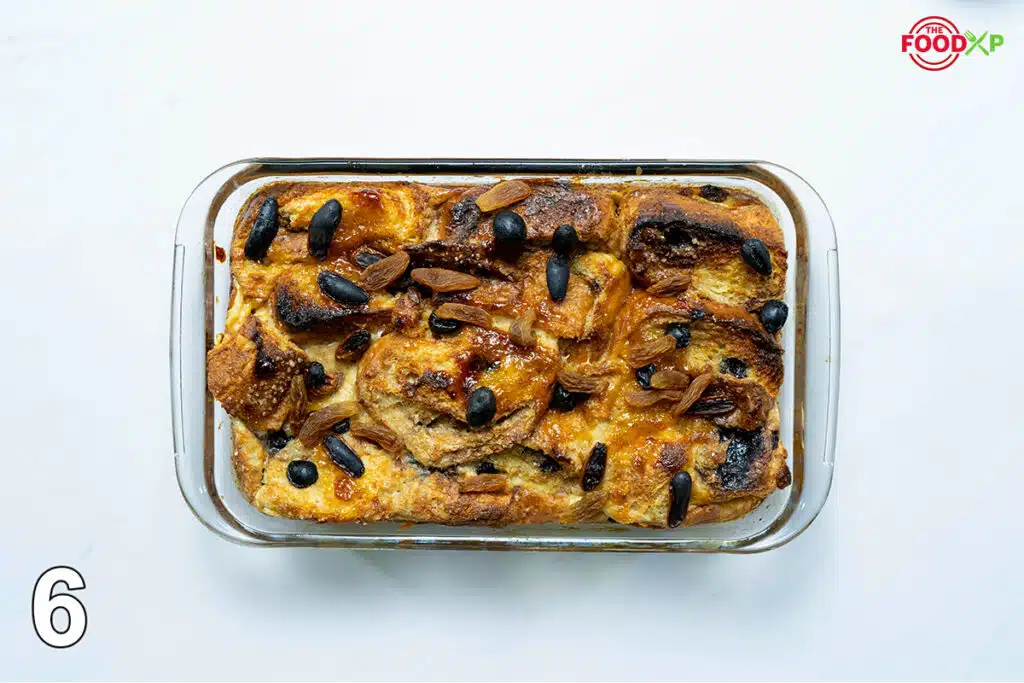 Gordon Ramsay Bread and Butter Pudding Sixth Step