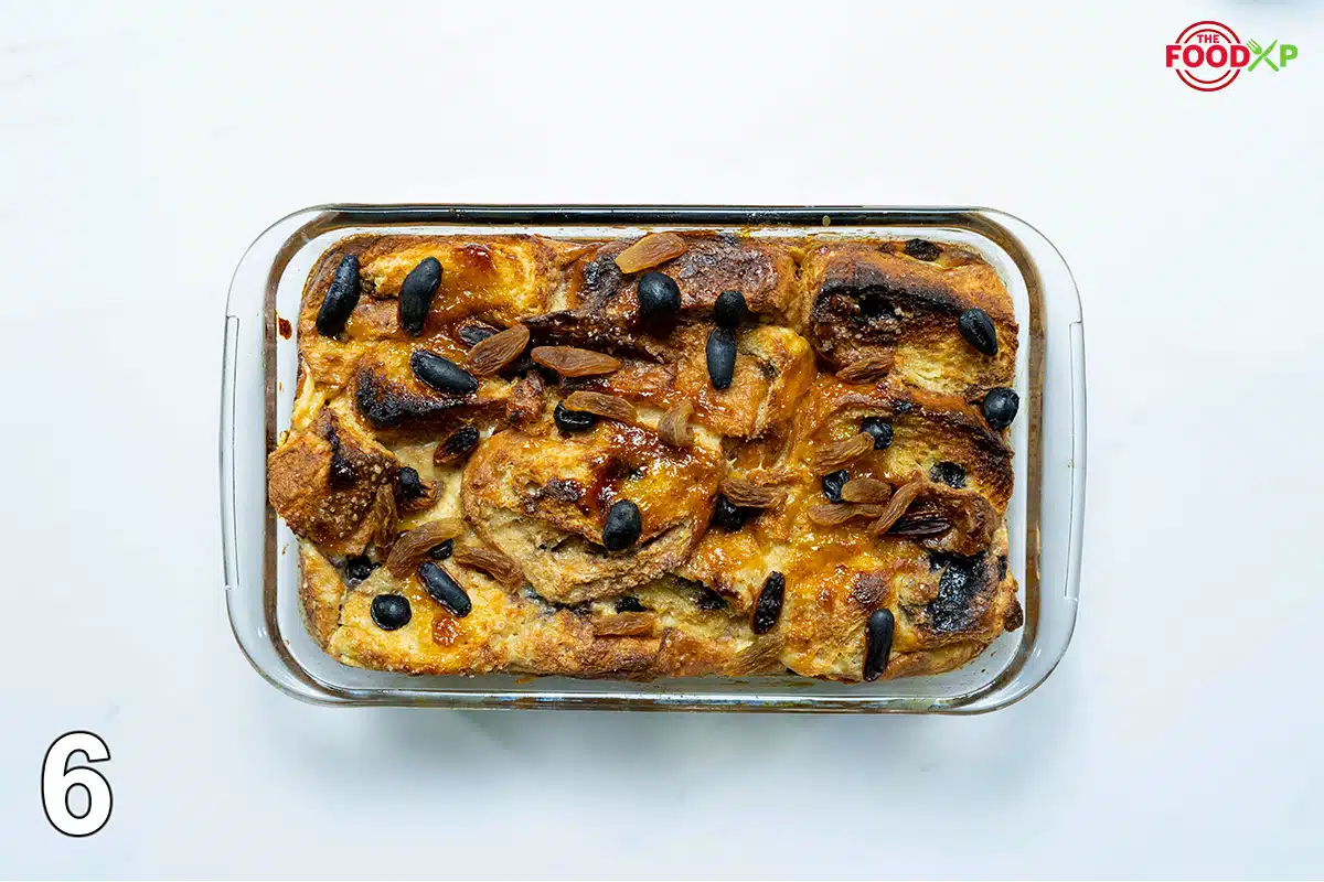 Gordon Ramsay Bread and Butter Pudding Sixth Step