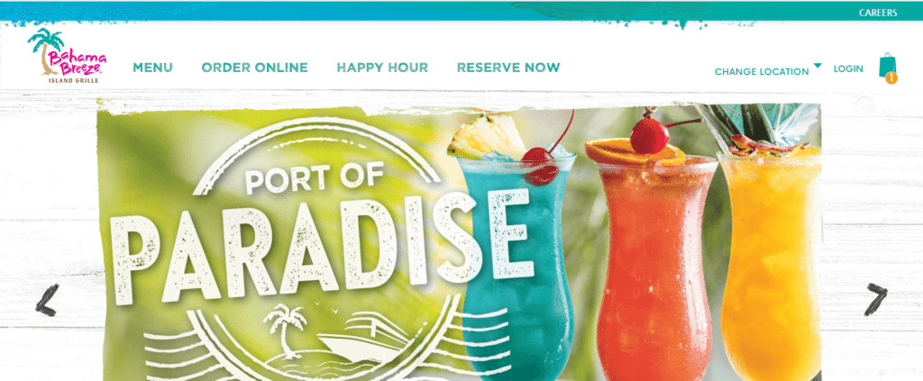 Bahama Breeze Official Website