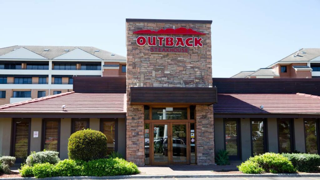 Outback Steakhouse Drinks Menu Restaurant