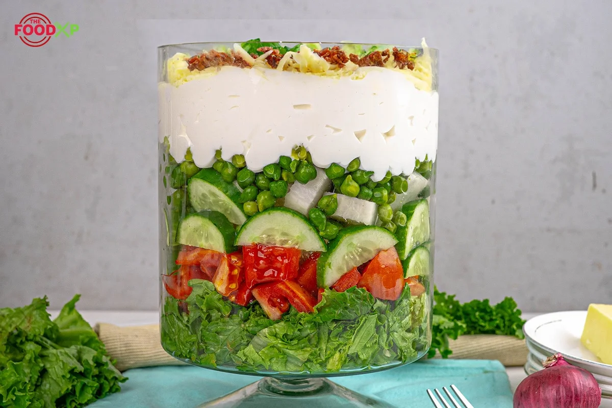 Paula Deen Seven Layer Salad Feature Image