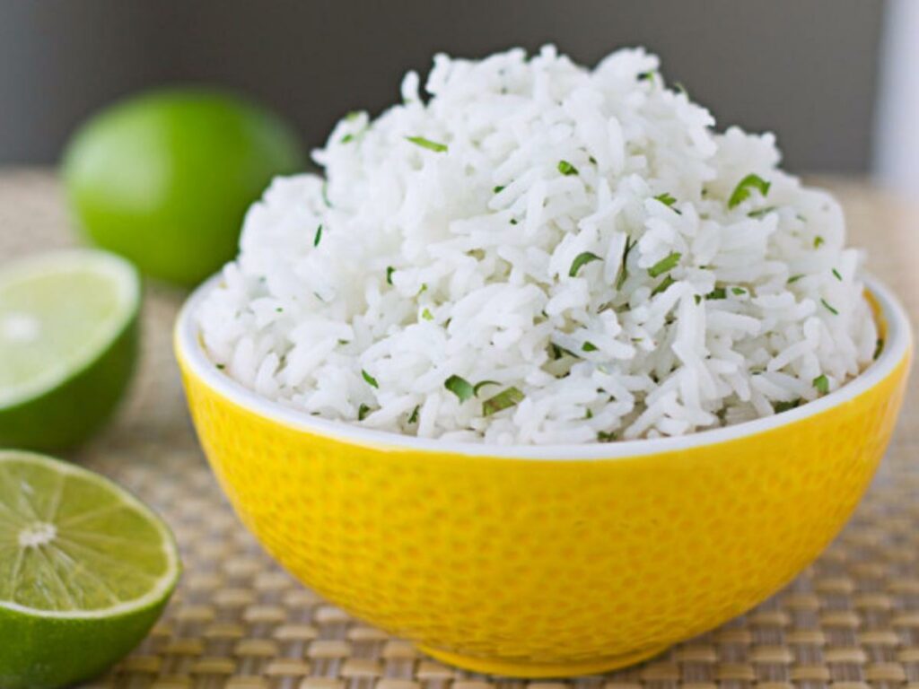 Chipotle Rice In Yellow Bowl