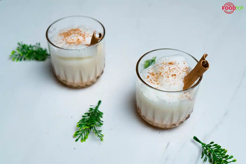 Eggnog being served