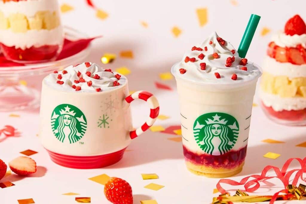 Starbucks strawberry and cake Frappuccino