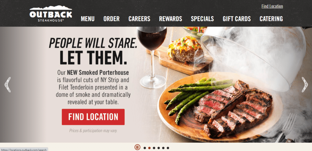 Outback Steakhouse Kids Menu Official Page