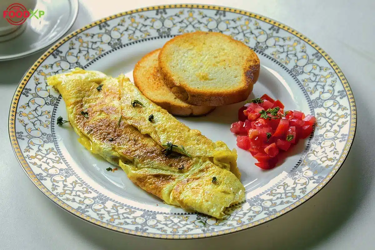 Serving Gordon Ramsay Omelette