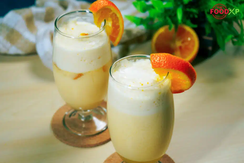 Homemade Orange Whip Drink is ready