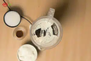 McDonald's Oreo Caramel Frappe Step 2