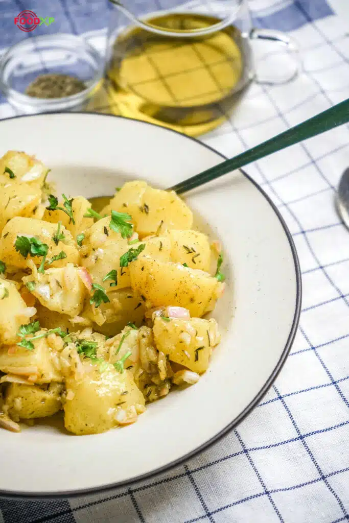 Eating Jamie Oliver Potato Salad