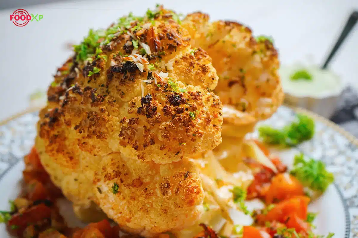 Eating Roasted Cauliflower