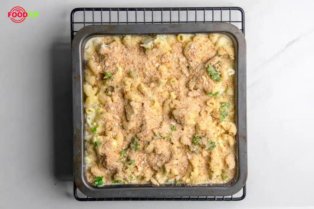 Jamie Oliver Cauliflower Mac and Cheese Step 14