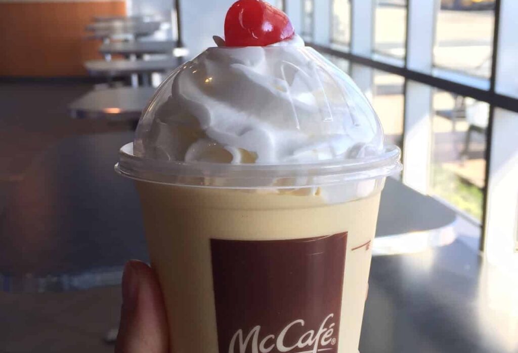 McDonald's eggnog shake