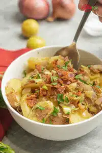 Serving Bobby Flay German Potato Salad Recipe