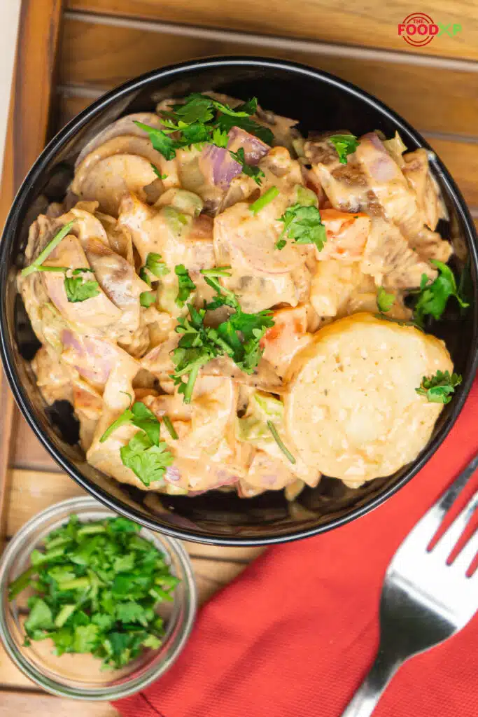 Serving Bobby Flay Potato Salad
