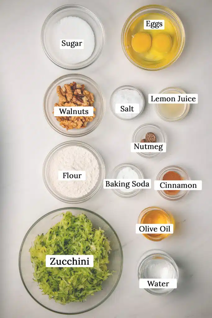 Paula Deen Zucchini Bread Ingredients