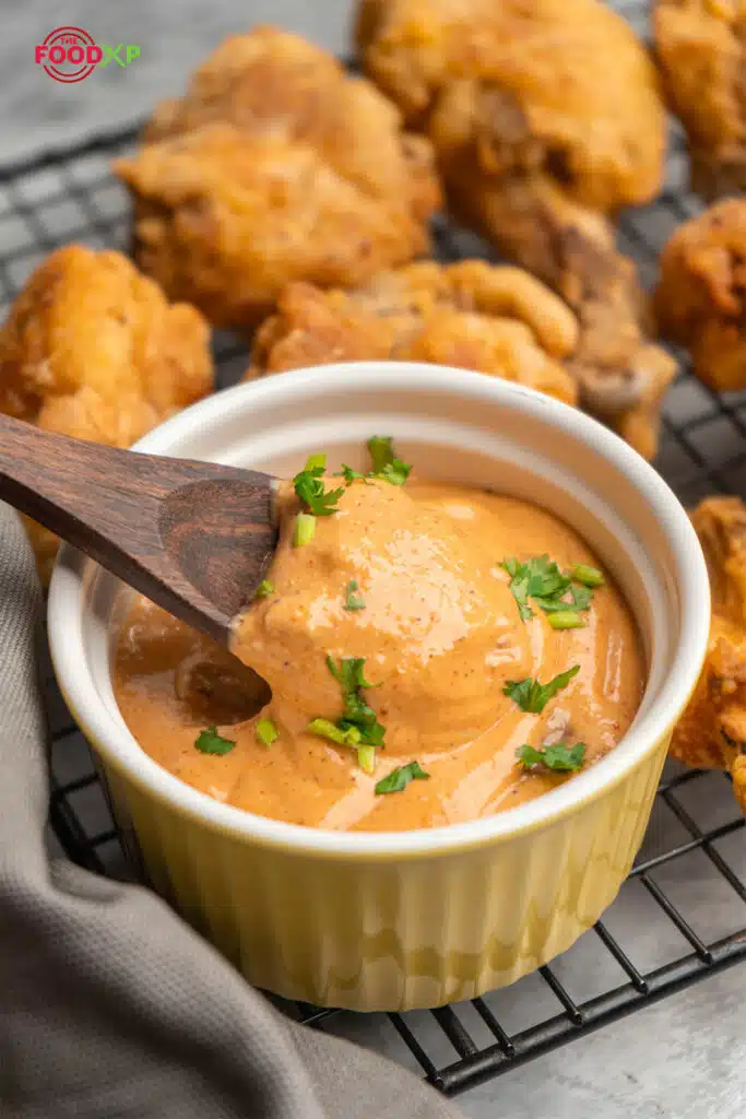 Serving Whataburger Creamy Pepper Sauce