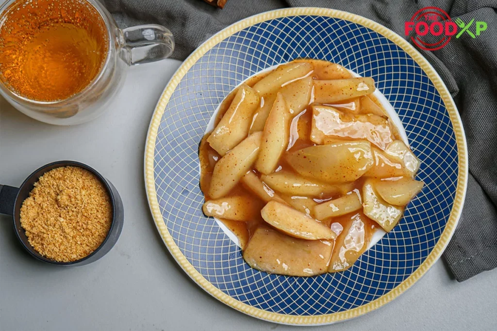 Serving Fried Apples From Cracker Barrel