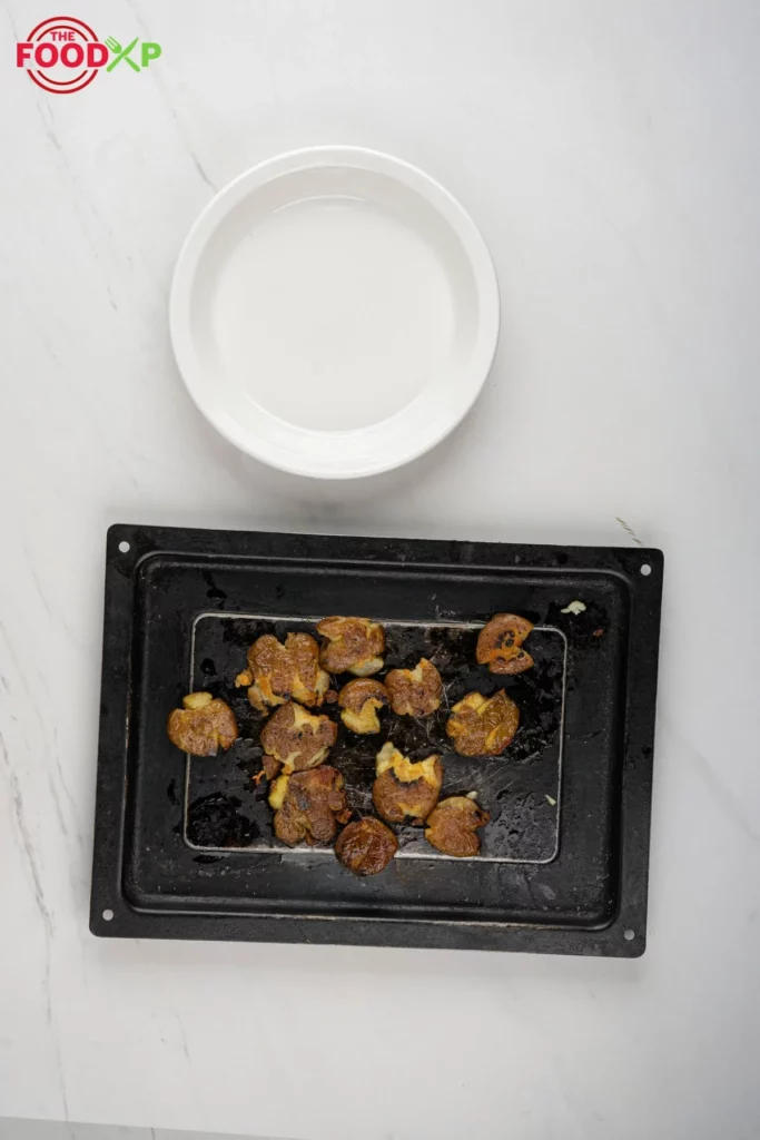 Chilli Oil Smashed Potatoes Step 4