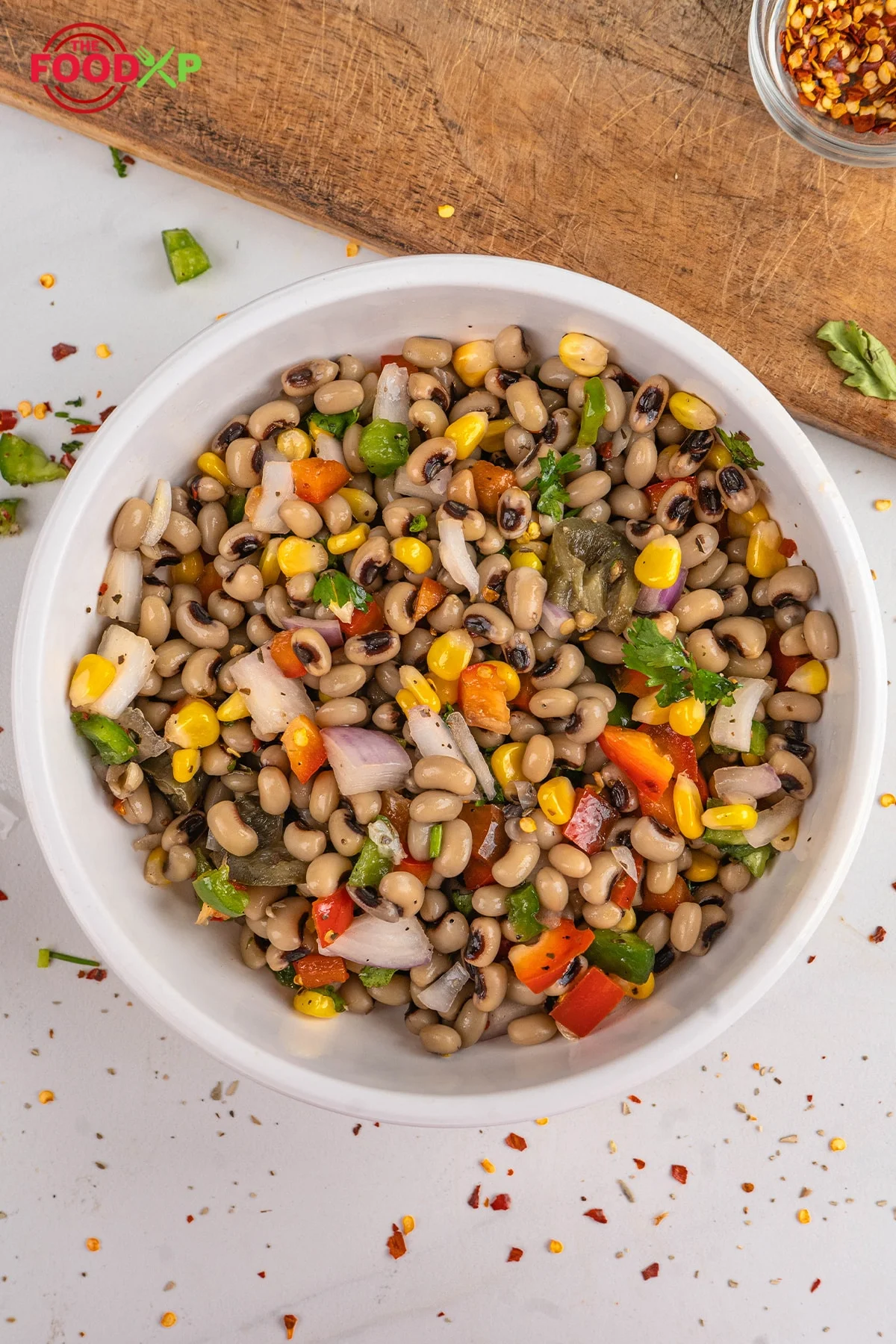 Black Eyed Bean Salad With capsicum