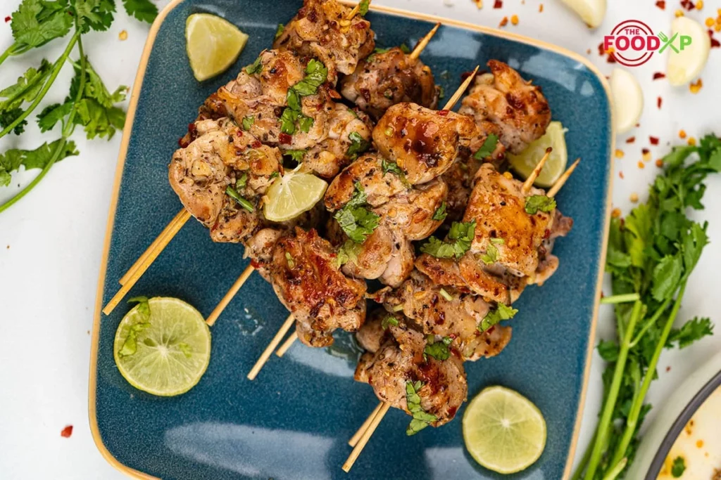 Easy Garlic Chicken Kabobs