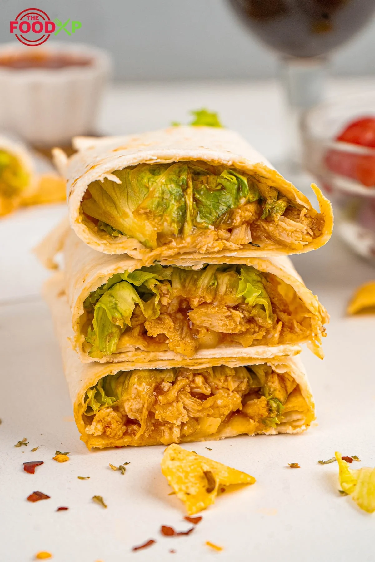 Homemade Hot Honey Chicken Wraps