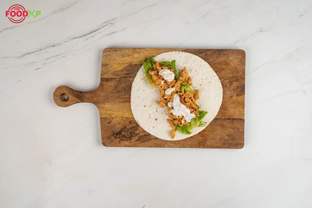Hot Honey Chicken Wraps Step 4