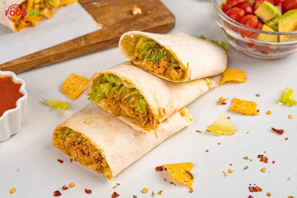 Hot Honey Chicken Wraps Step 5