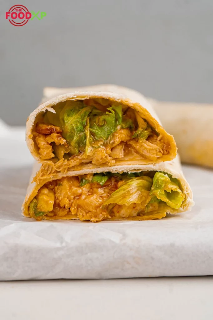 Sweet And Spicy Hot Honey Chicken Wraps