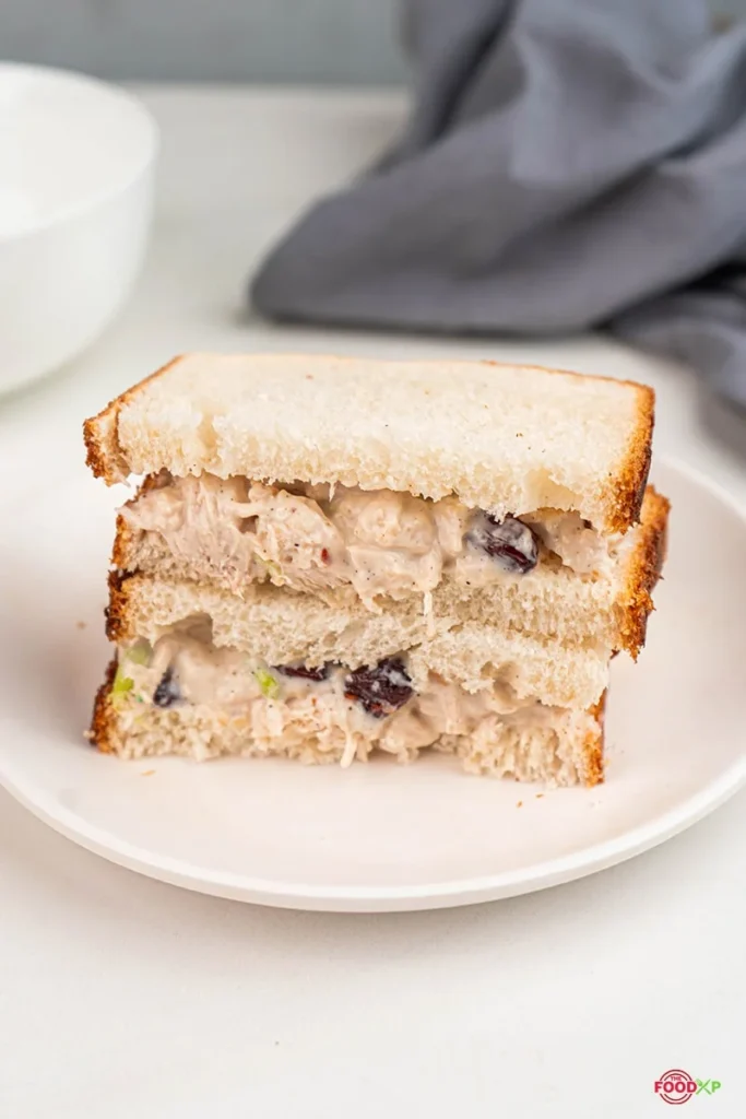 Cranberry Chicken Sandwich Slit