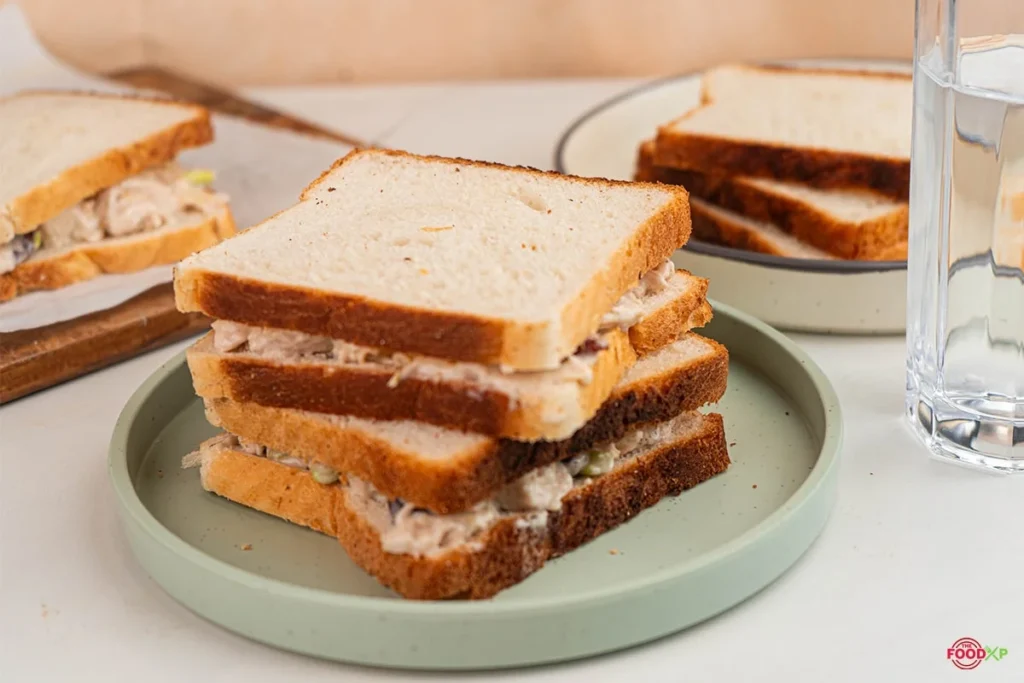 Cranberry Chicken Sandwich served on a plate