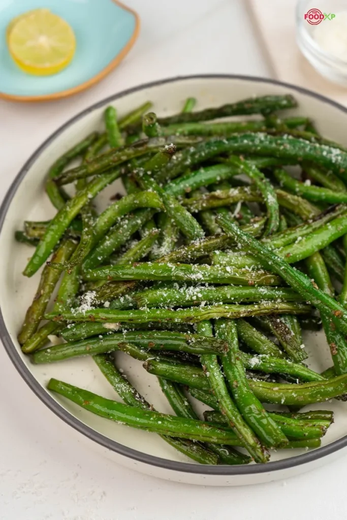 Green Beans in Air Fryer recipe served