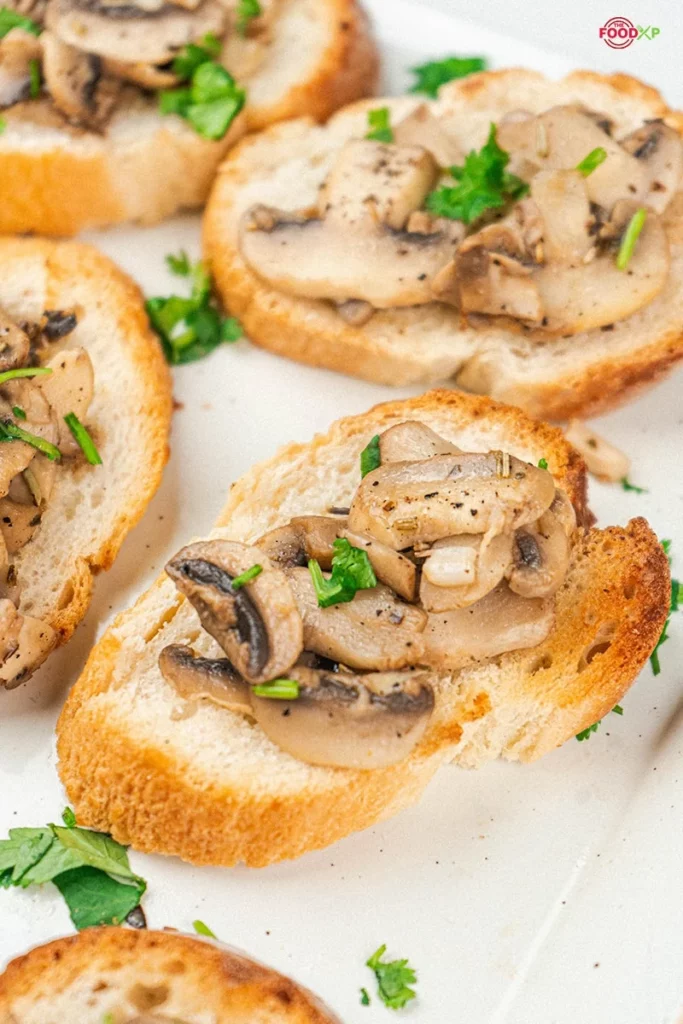 Homemade Mushroom Bruschetta