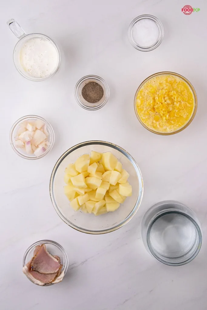 Potato & Corn Chowder Ingredients