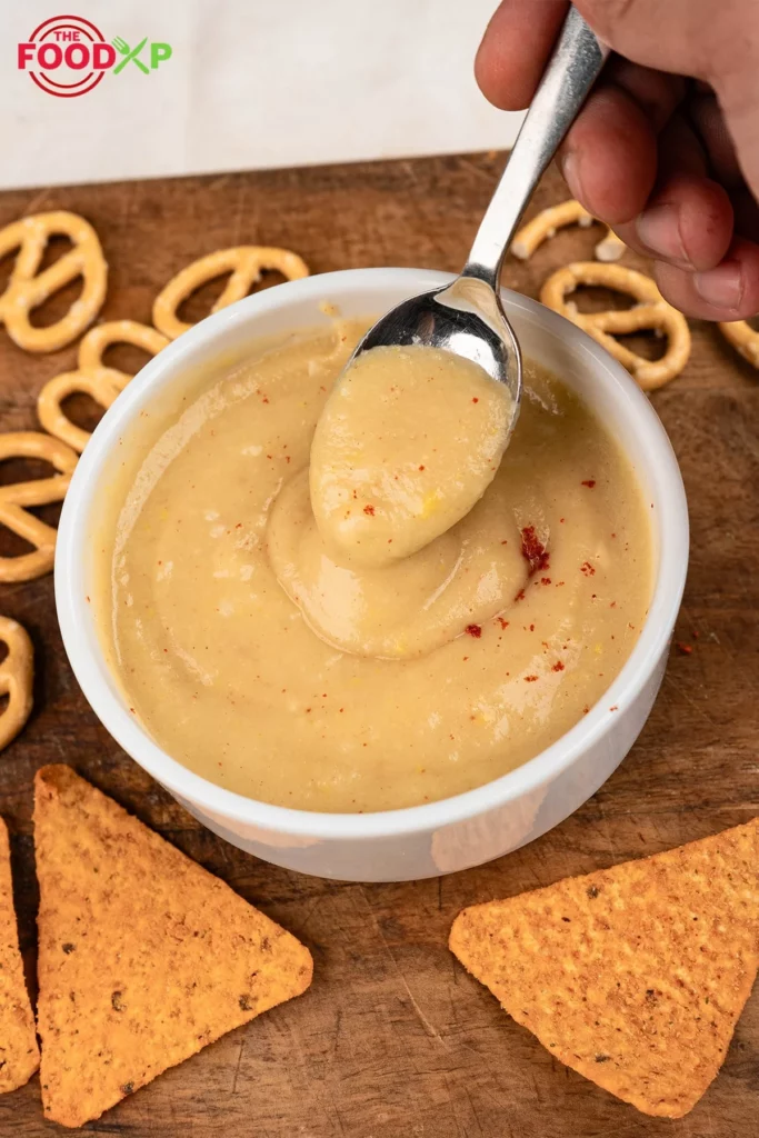 Beer Cheese Dip With A Spoon
