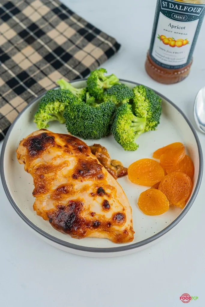 Easy Apricot Chicken Served