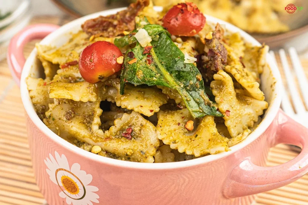 Sun Dried Tomato Pesto Pasta Feature Image