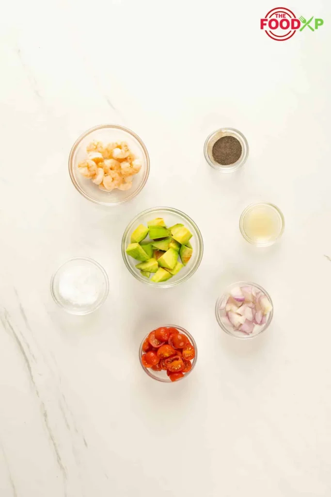 Shrimp Avocado Salad ingredients